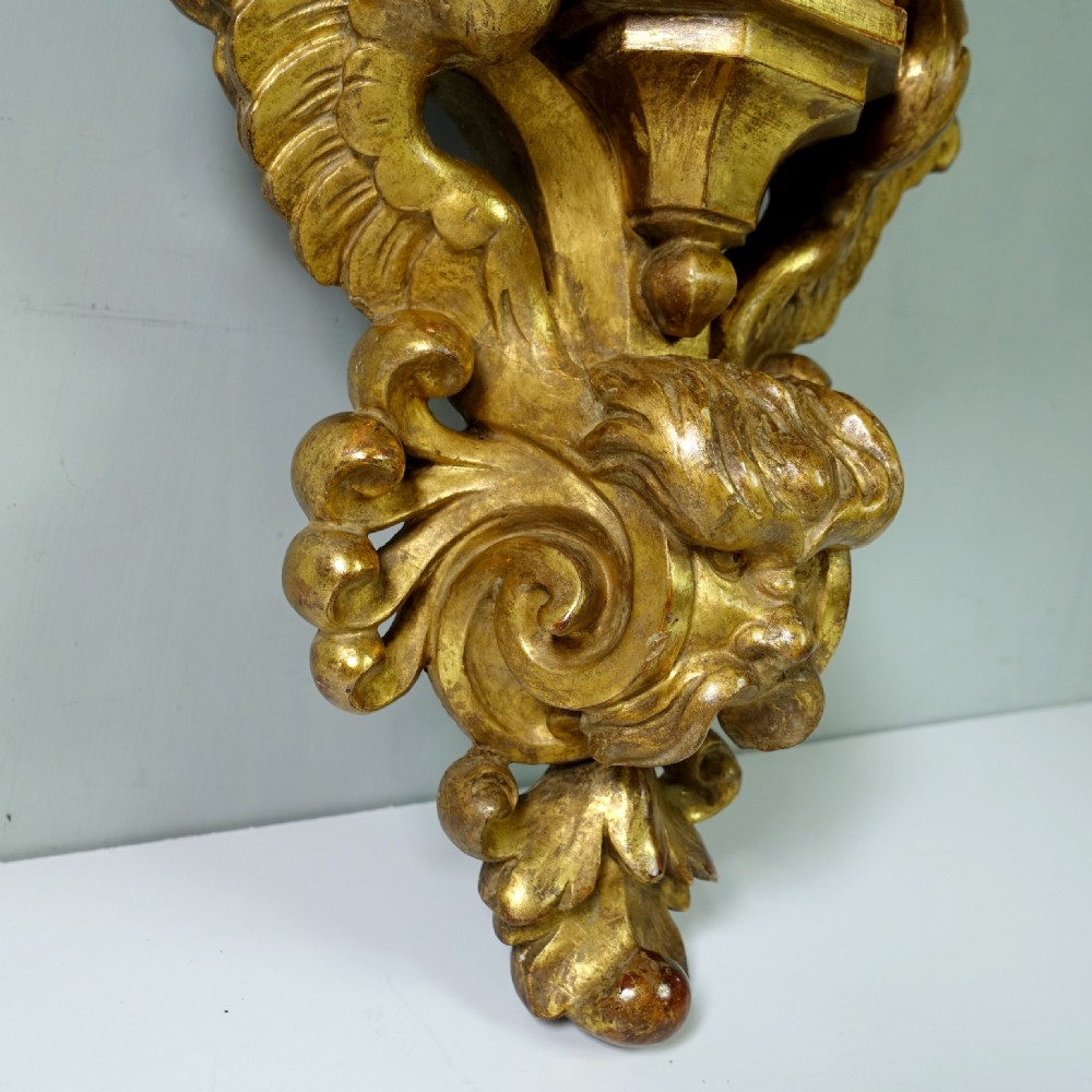 EARLY 19TH C GILT WALL BRACKET View V