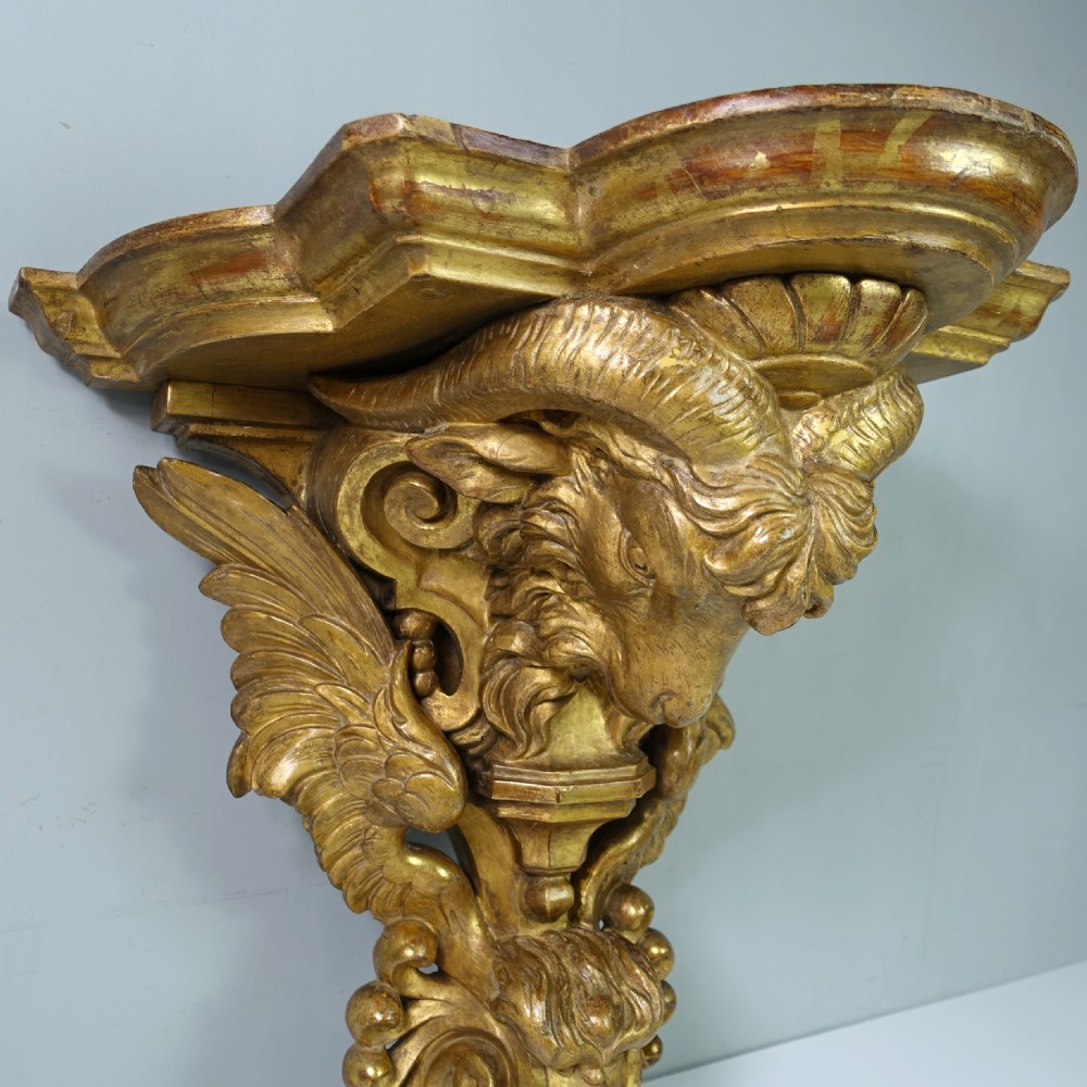 EARLY 19TH C GILT WALL BRACKET View VI