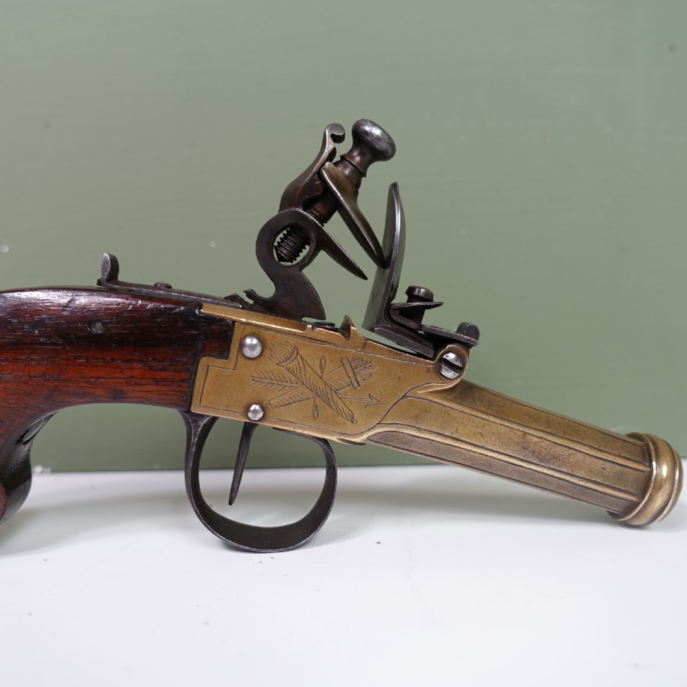 PAIR OF 18TH C FLINTLOCK PISTOLS View II