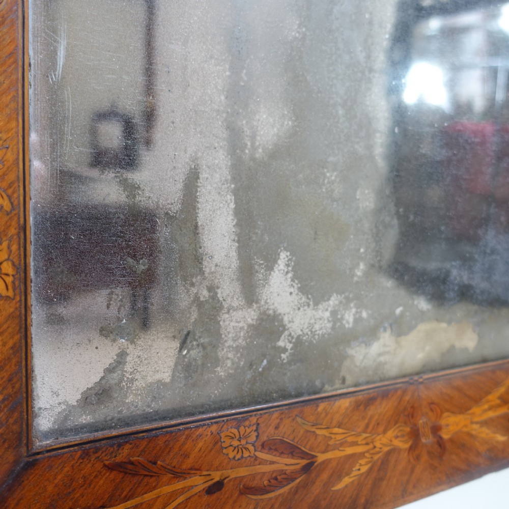 EARLY 19TH C WALNUT INLAID MIRROR View III