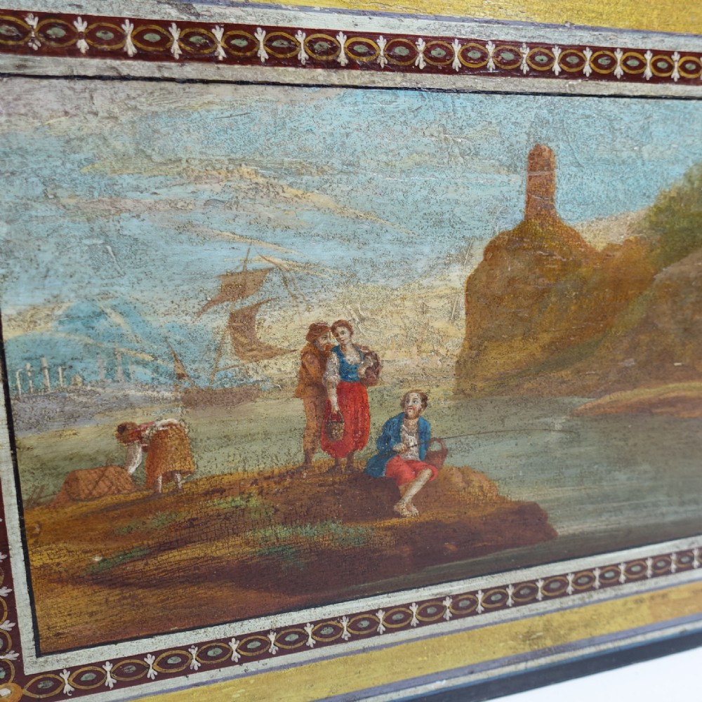 EARLY 19TH C DECORATED SPA BOX View VI