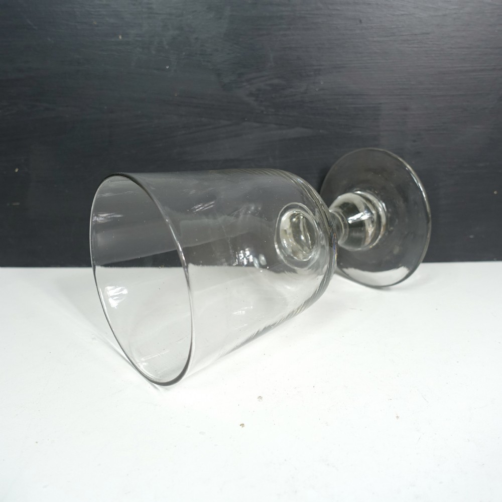 LARGE 19TH C 'PINT' GLASS RUMMER View II