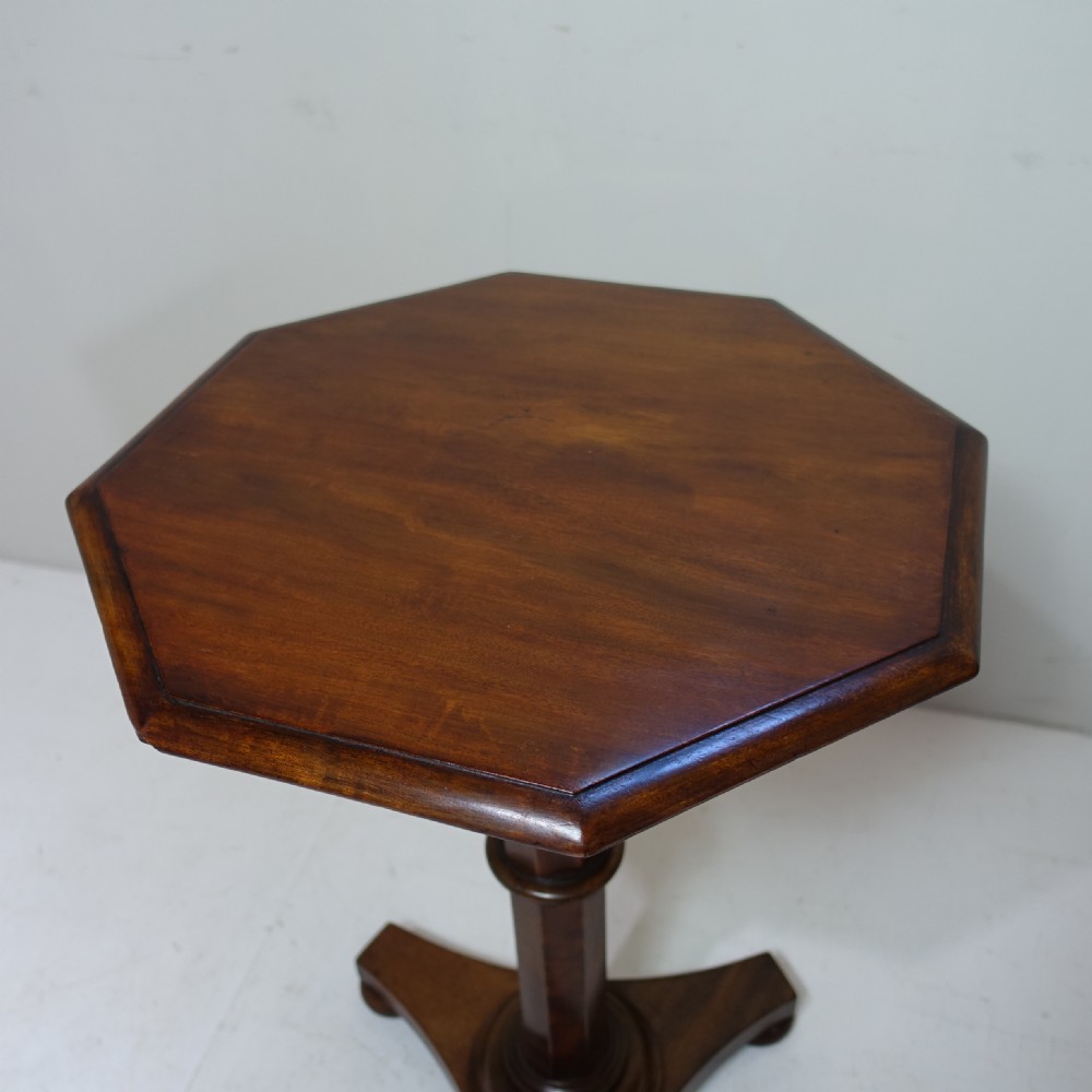 19TH C MAHOGANY LAMP TABLE View IV