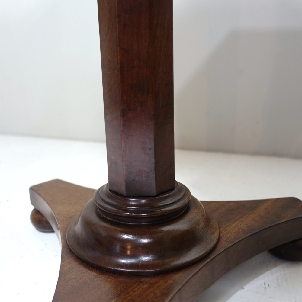 19TH C MAHOGANY LAMP TABLE View VI