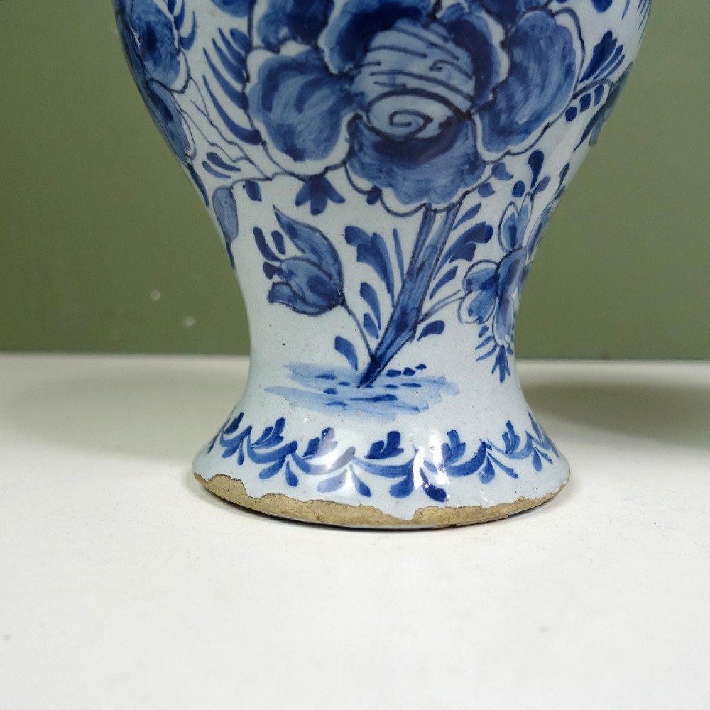 PAIR OF 18TH C DELFT VASES View VI