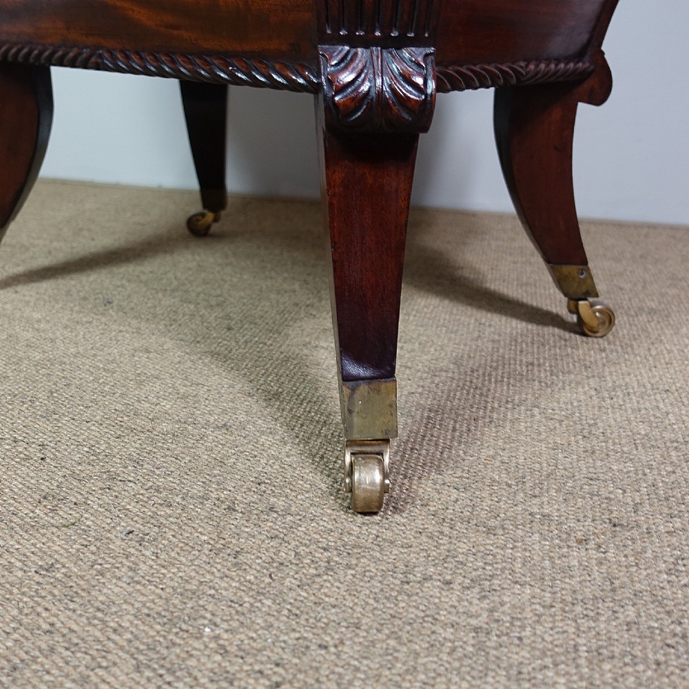 19TH C MAHOGANY WINE COOLER, CELLARETTE View VII