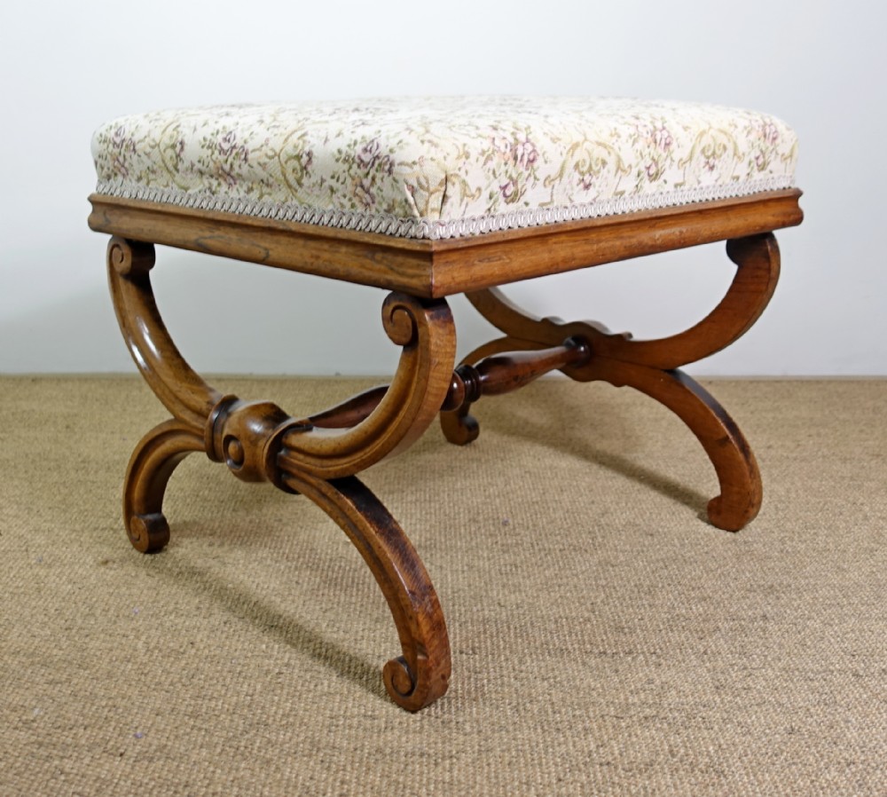 WILLIAM IV ROSEWOOD STOOL