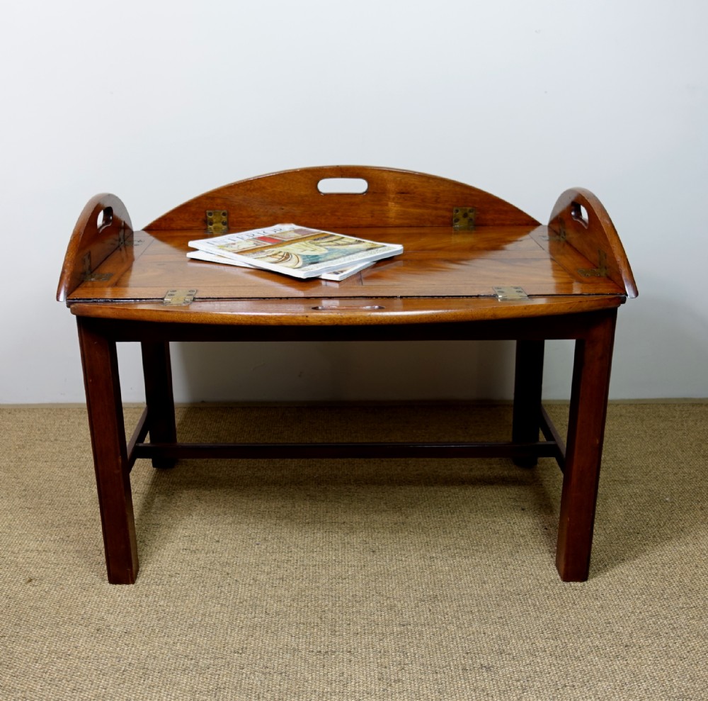 GEORGE III MAHOGANY BUTLERS TRAY 