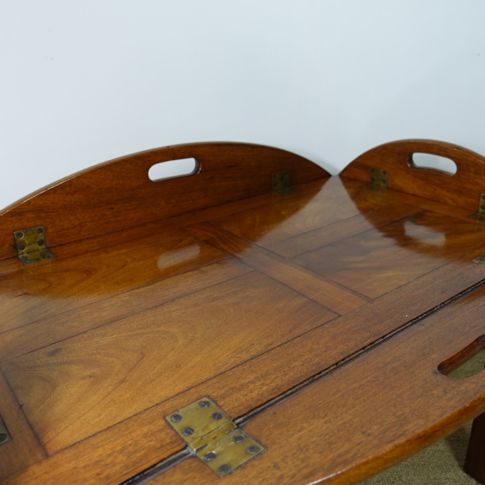 GEORGE III MAHOGANY BUTLERS TRAY  View II
