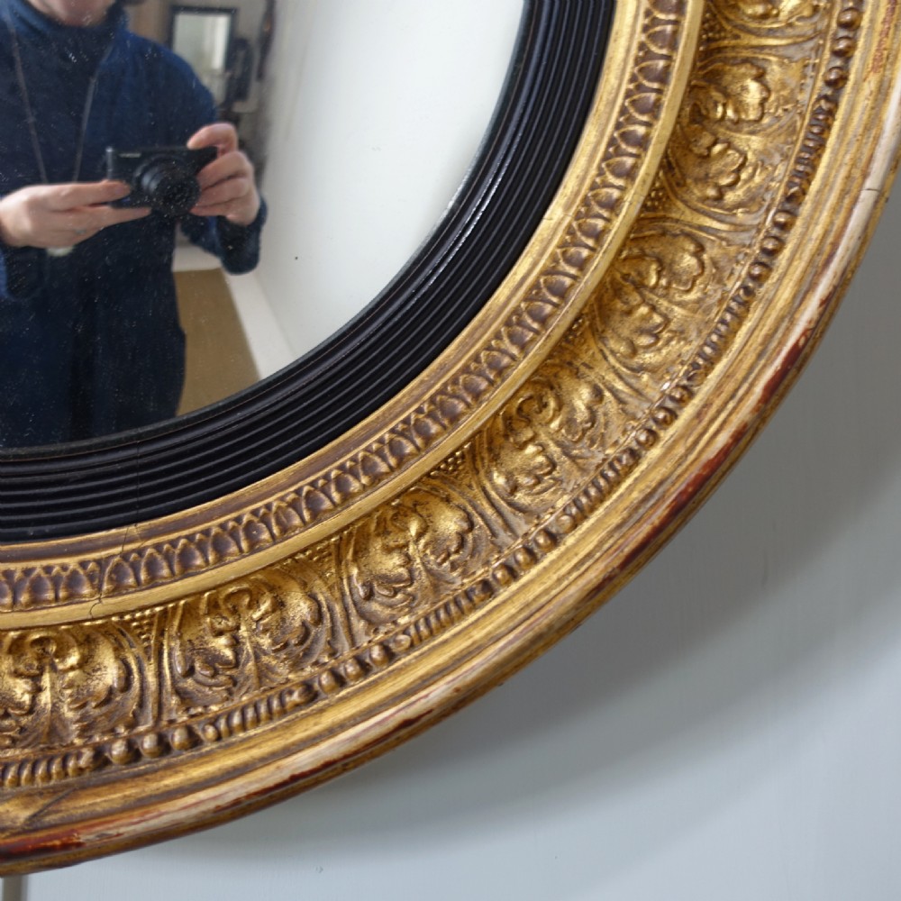 REGENCY GILT CONVEX MIRROR View V