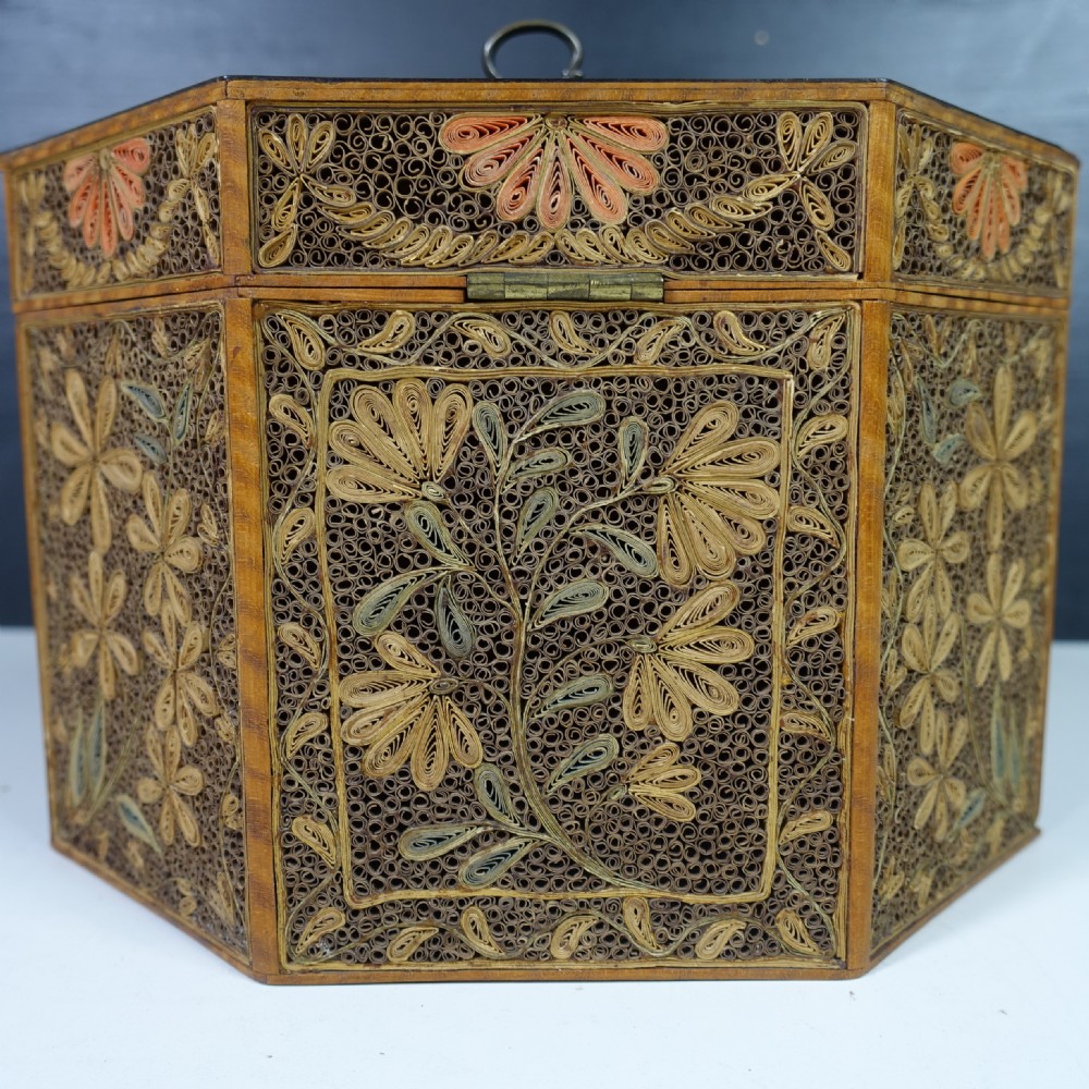 18TH C ROLLED PAPER TEA CADDY View IV