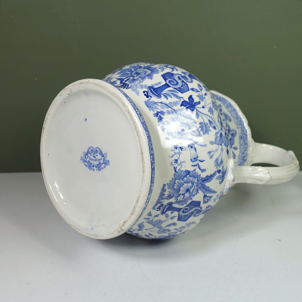 LARGE 19TH C MASONS 'FLORENTINE'  JUG View V