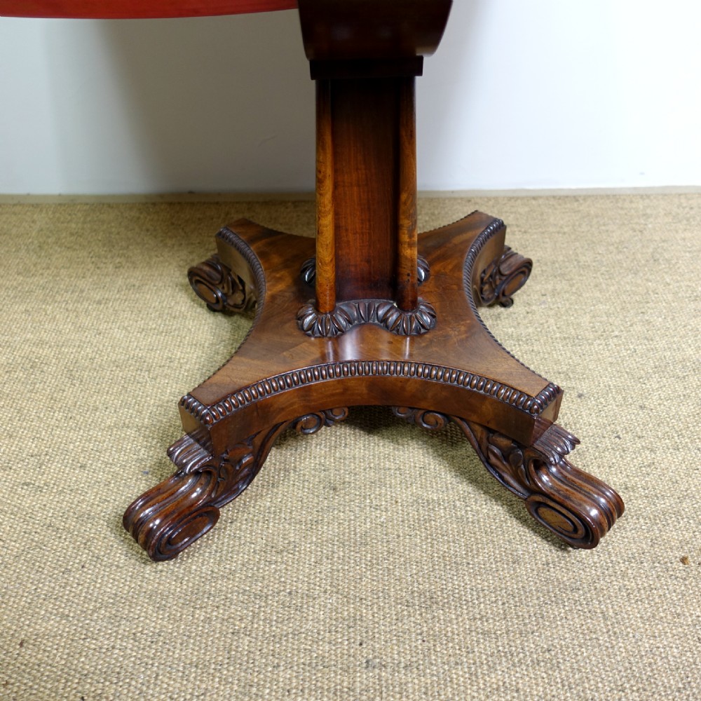 19TH C MAHOGANY SEWING TABLE View IV