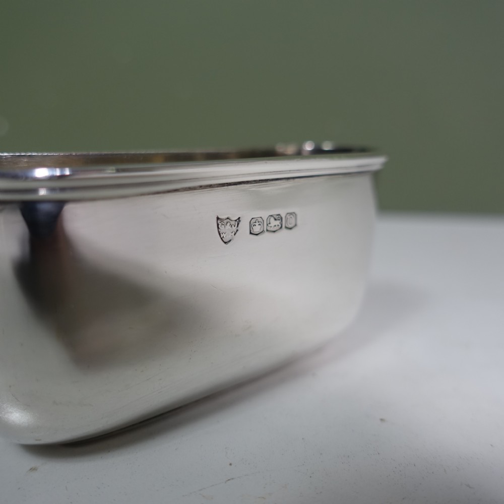 SOLID SILVER HIP FLASK View VI