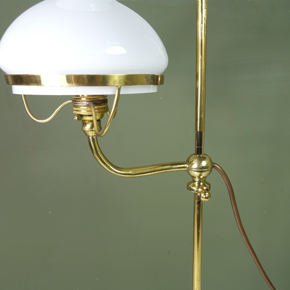 19TH C ADJUSTABLE  BRASS LAMP View III