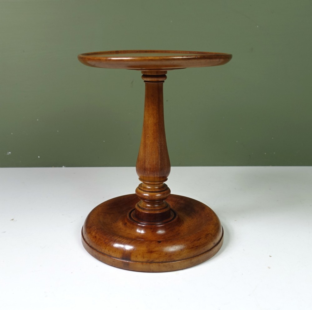 19TH C FRUITWOOD CANDLE STAND