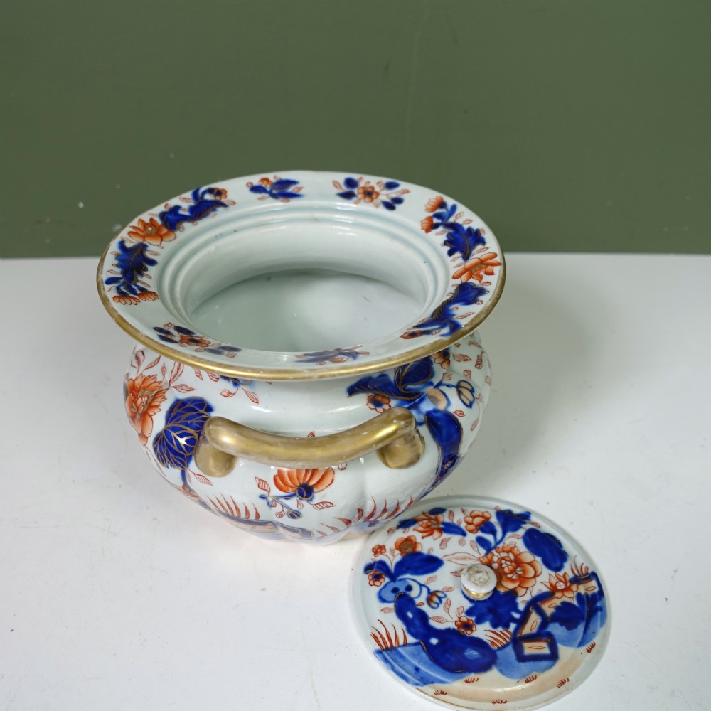 19TH C IMARI PATTERN ICE PAIL View IV