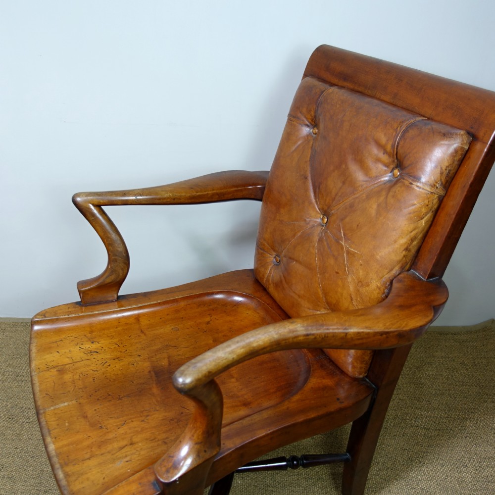 GENEROUS SIZED 19TH OPEN ARM CHAIR View IV