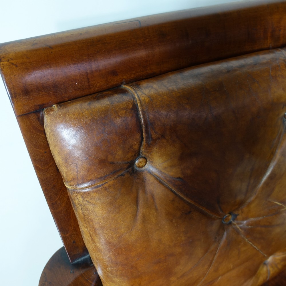GENEROUS SIZED 19TH OPEN ARM CHAIR View VI
