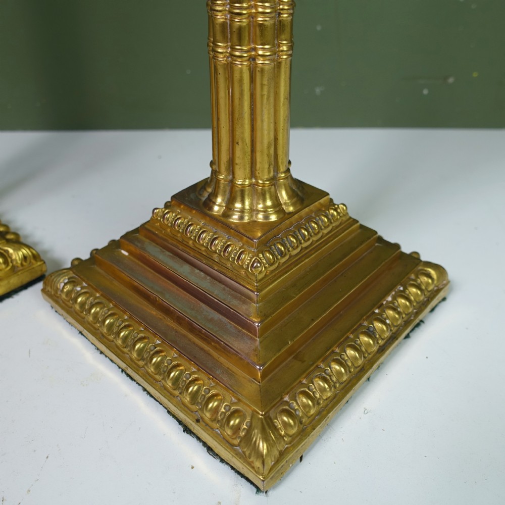 PAIR OF 18TH C GILT ORMOLU CANDLESTICKS View IV
