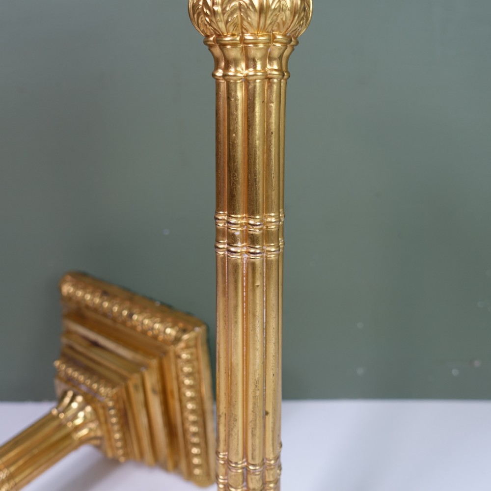 PAIR OF 18TH C GILT ORMOLU CANDLESTICKS View VI