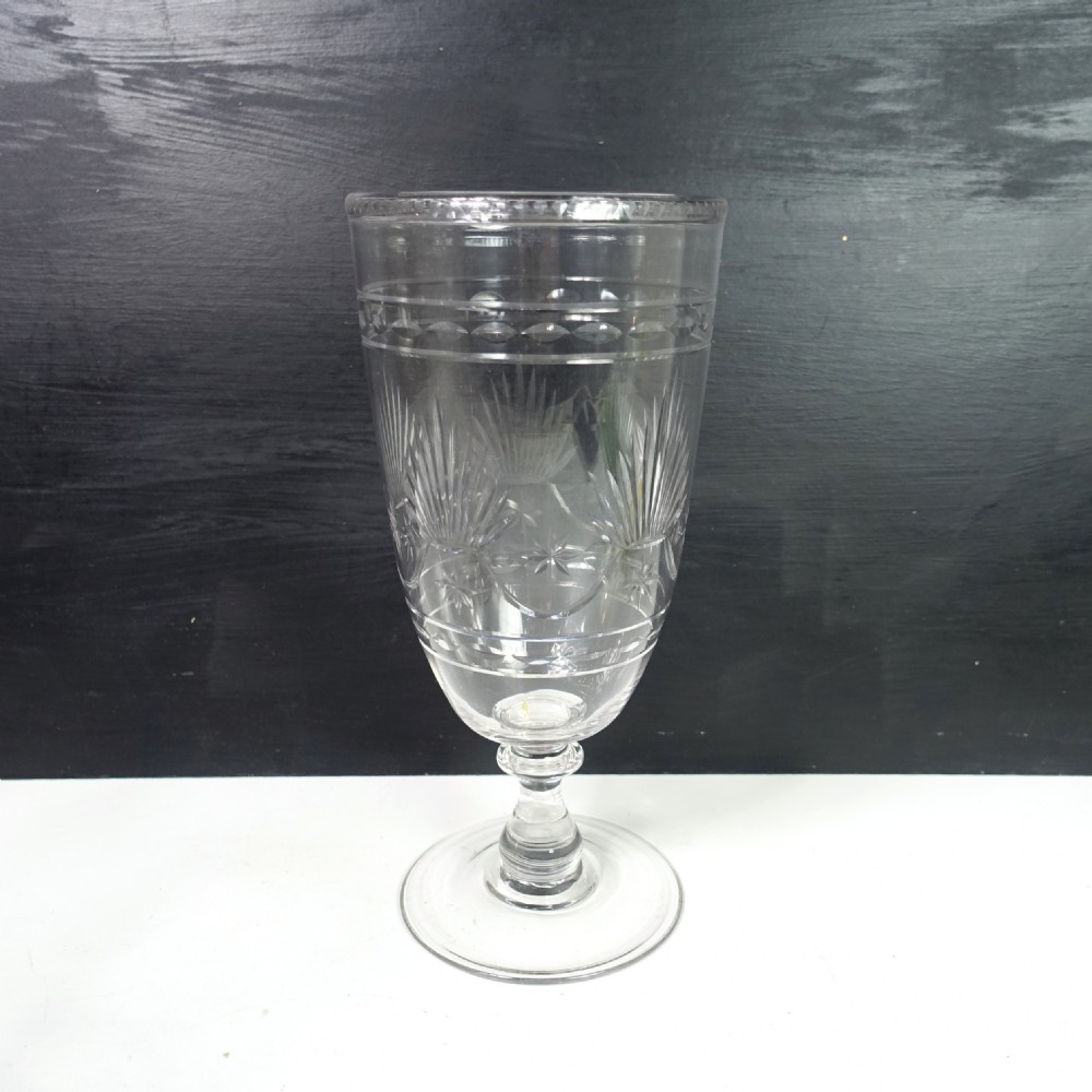 TWO 19TH C GLASS CELERY VASES View II