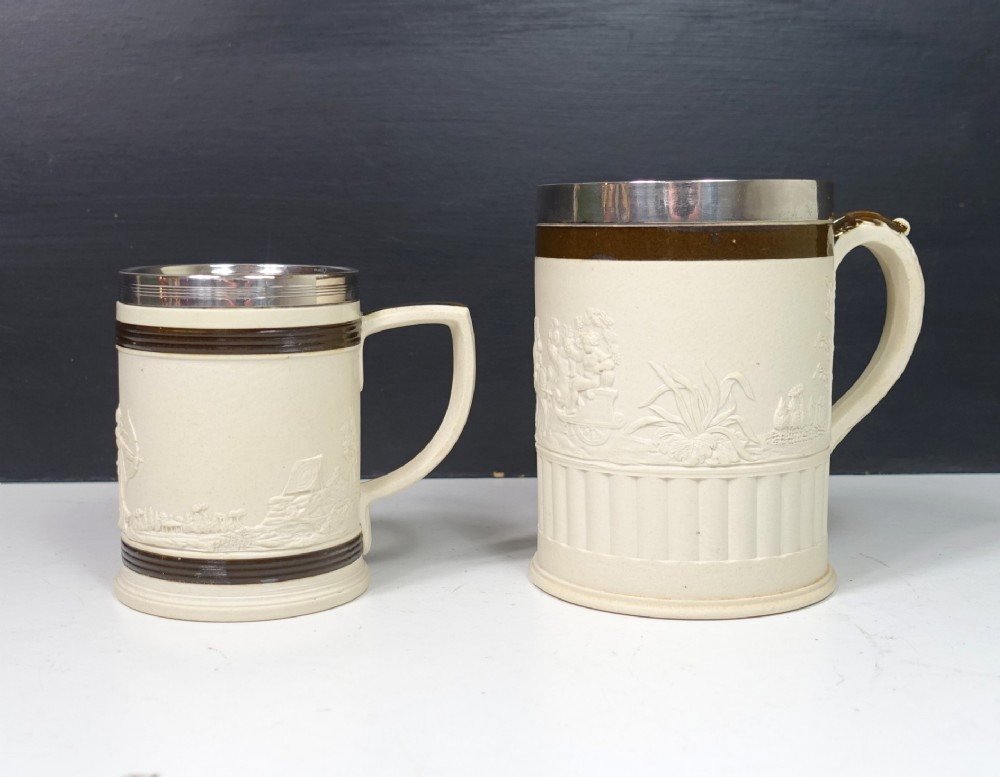 TWO 19TH C MUGS
