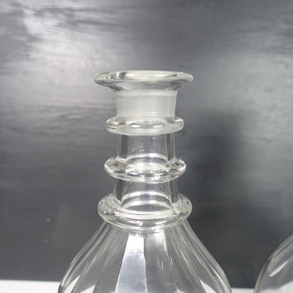 PAIR OF EARLY 19TH C DECANTERS View V