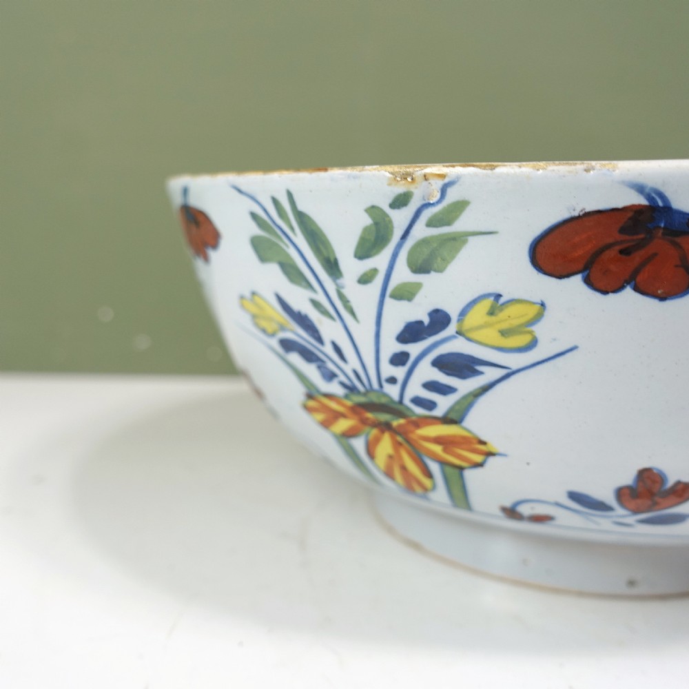 18TH C DELFT CENTRE BOWL View VII