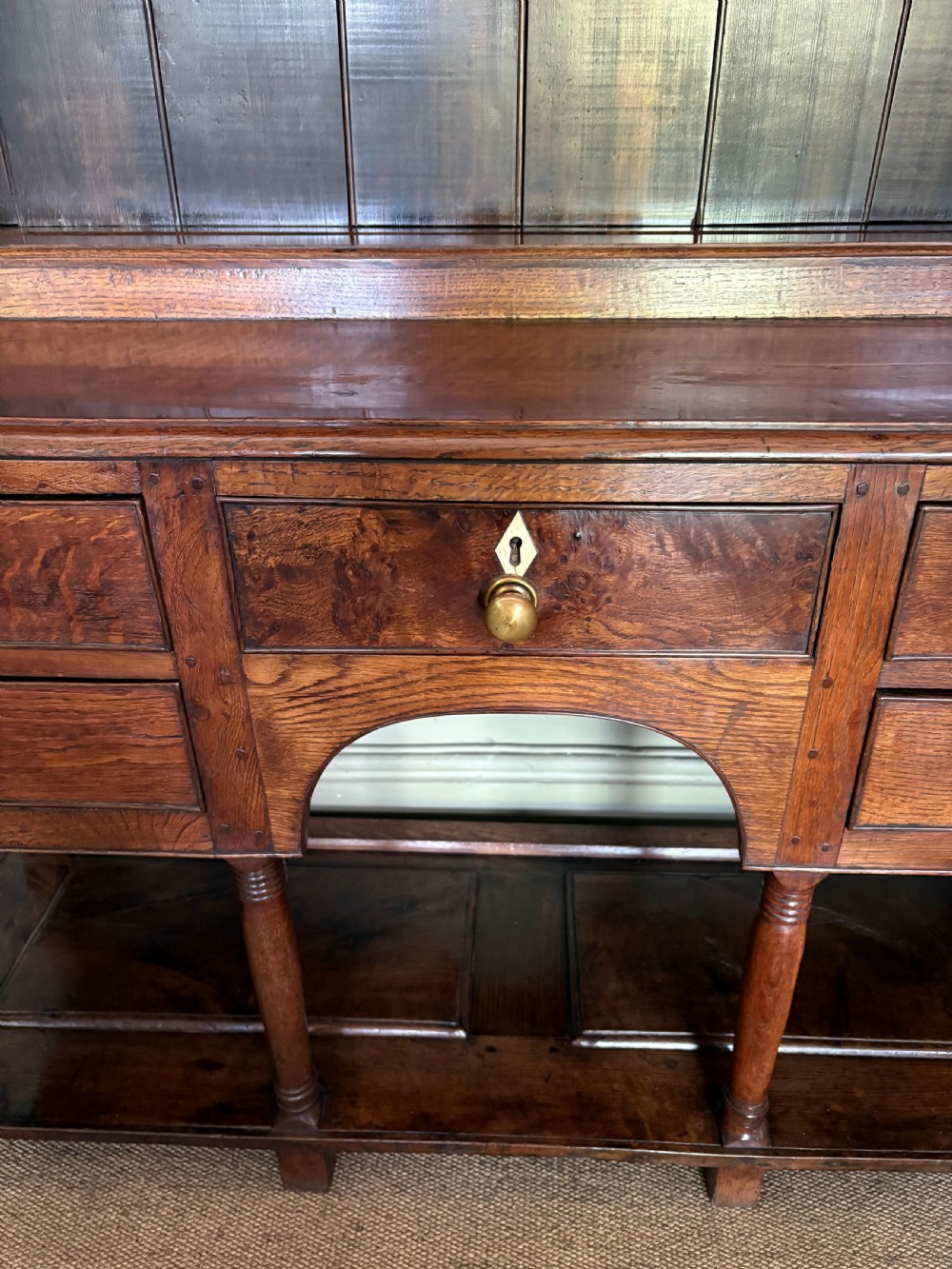EARLY 19TH C OAK DRESSER View IV