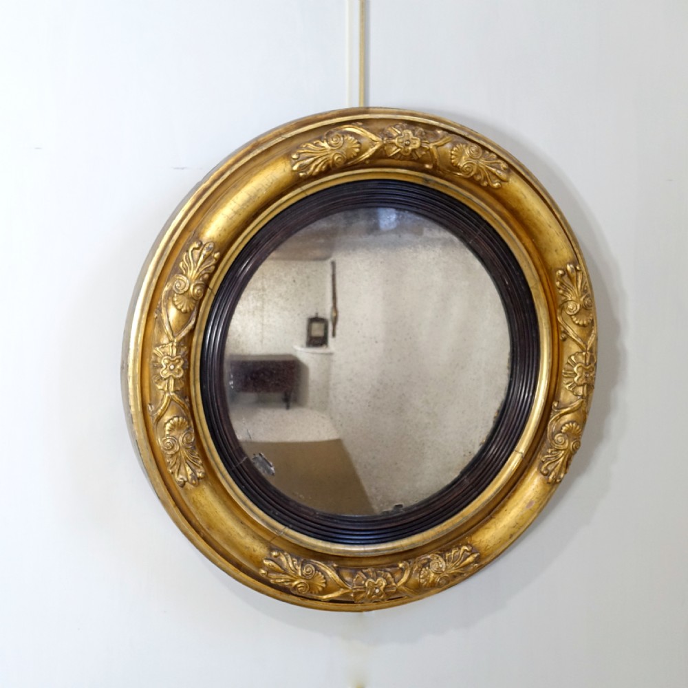 Regency Gilt Convex Mirror View II