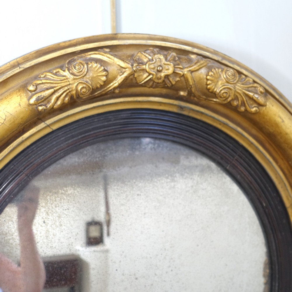 Regency Gilt Convex Mirror View V