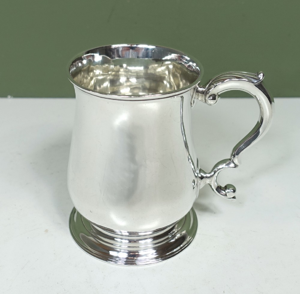 GEORGE II SILVER TANKARD 1758