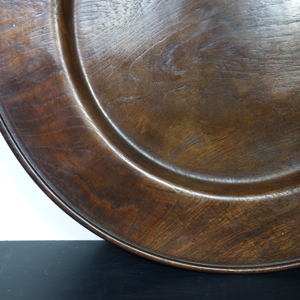 LARGE 19TH C ELM CHARGER View IV