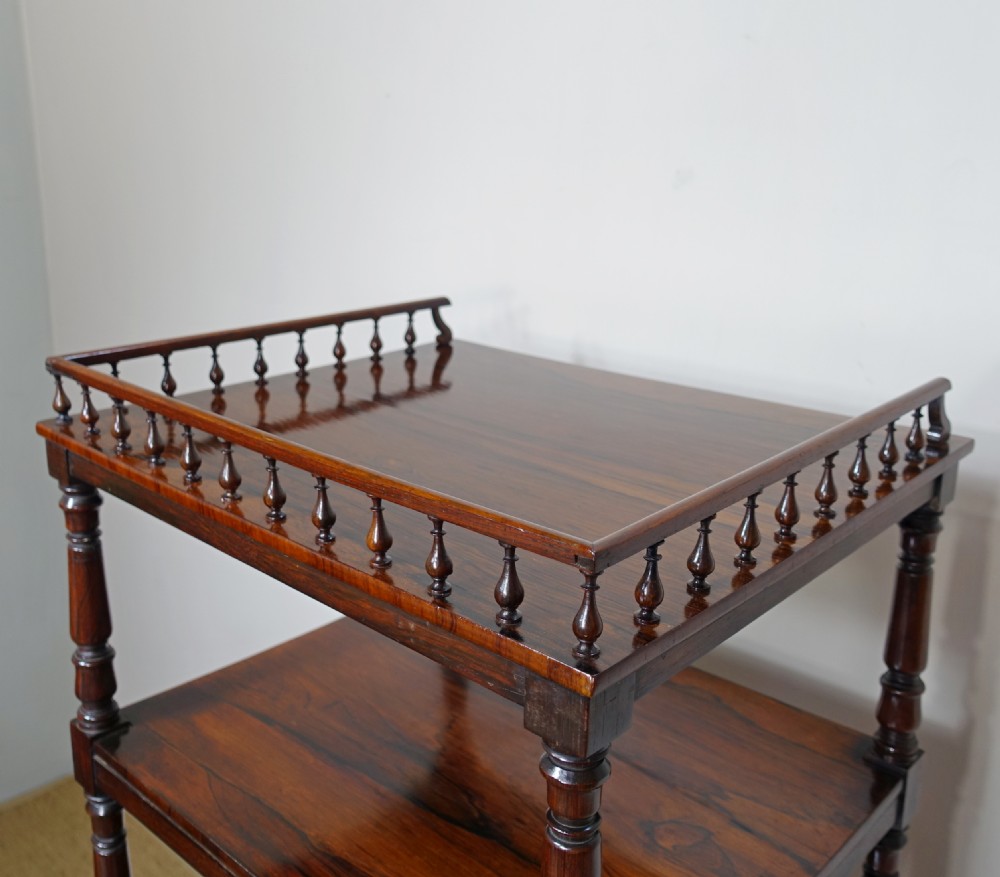 19TH C ROSEWOOD WHATNOT View III