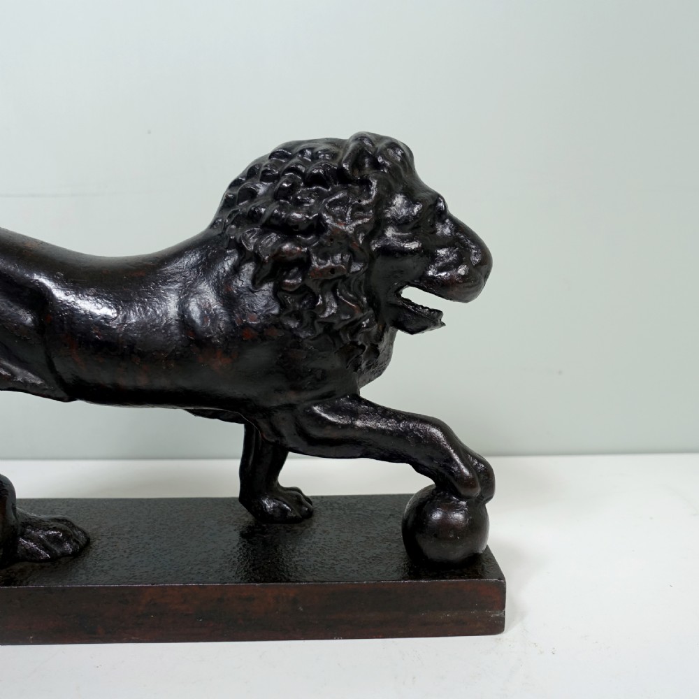 MID 19TH C CAST IRON MEDICI LION View III