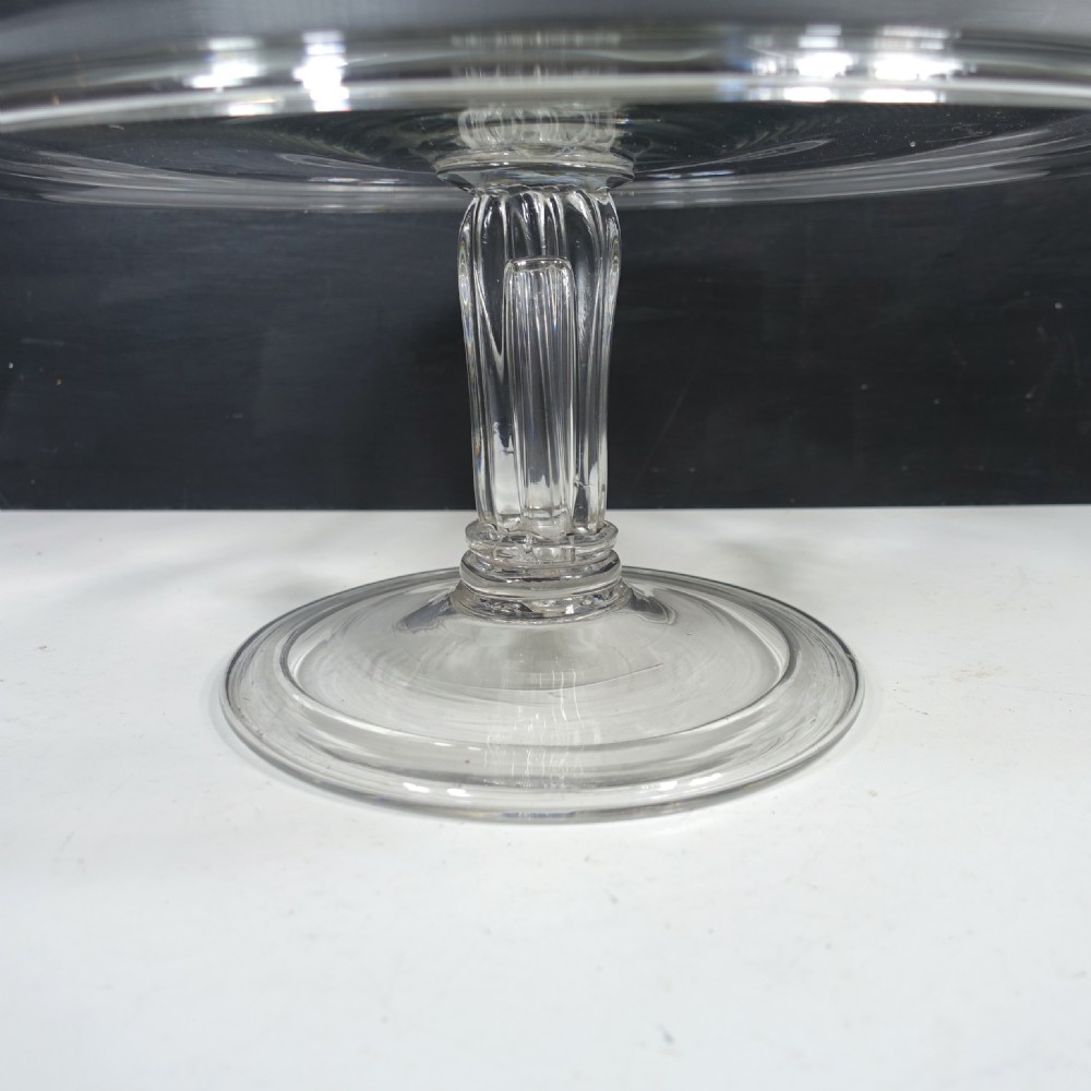 LARGE 18TH C GLASS TAZZA View IV