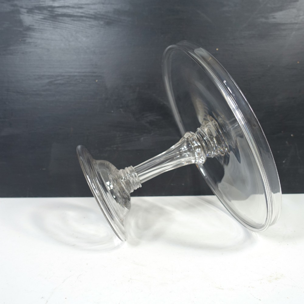 LATE 18TH C GLASS TAZZA View III
