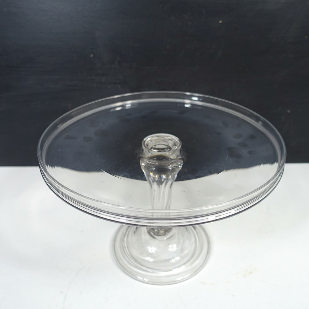 LATE 18TH C GLASS TAZZA View IV