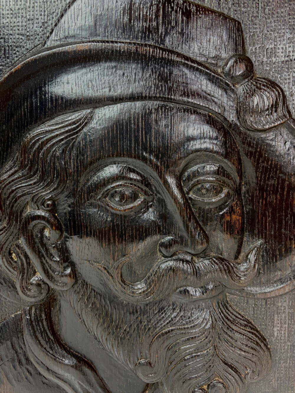 19TH C CARVED OAK PANEL View II