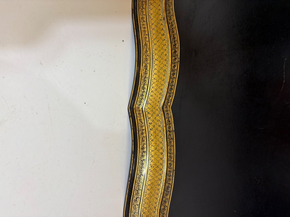 LARGE 19TH C PAPIER MACHE TRAY View V