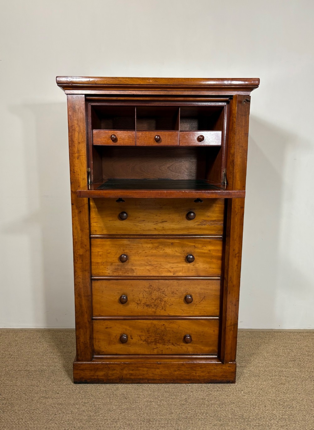 19TH C WELLINGTON SECRETAIRE View IV
