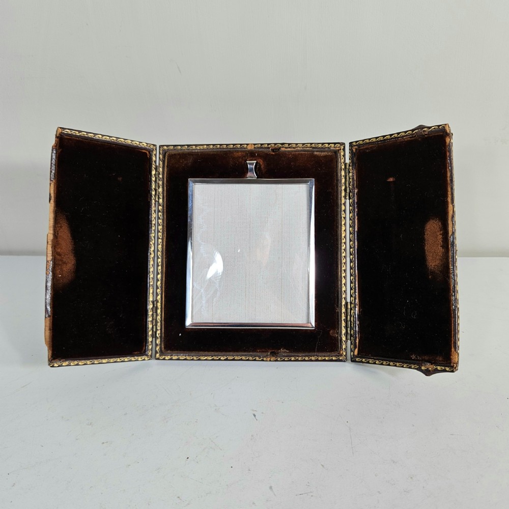 SILVER FRAME IN ORIGINAL LEATHER CASE
