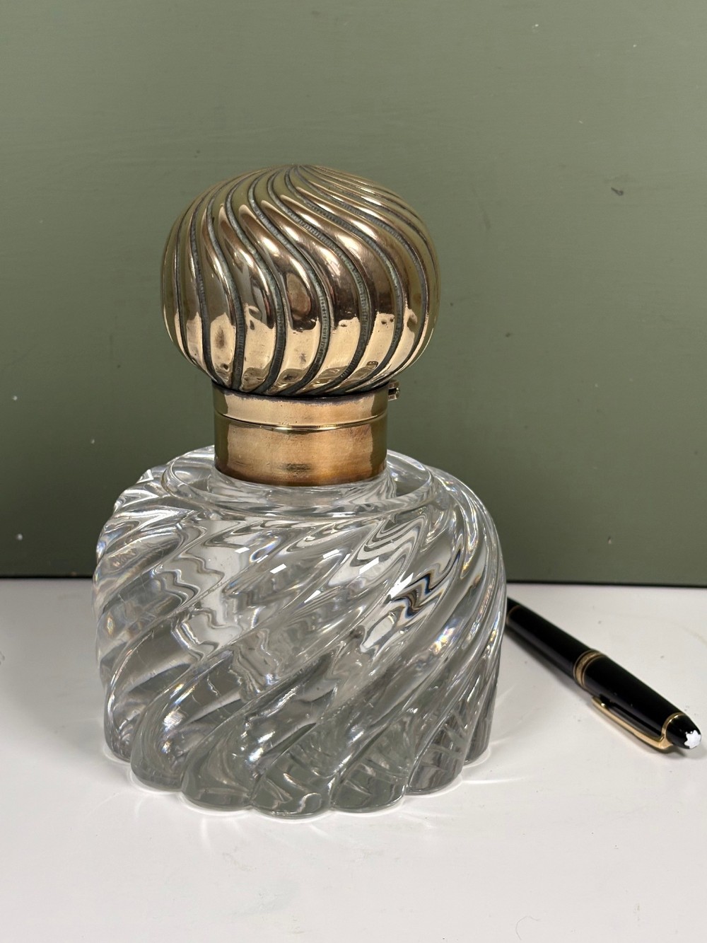 OVERSIZED 19TH C INKWELL