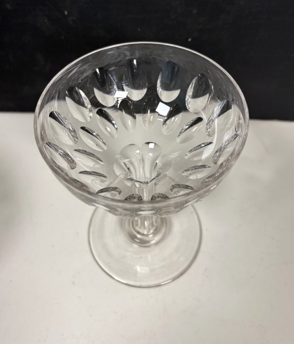 SET OF EIGHT 19TH C CHAMPAGNE BOATS, GLASSES View V