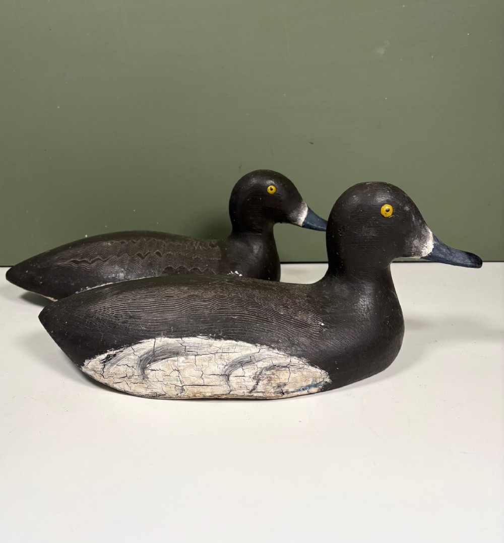 PAIR OF 19TH C DECOY DUCKS