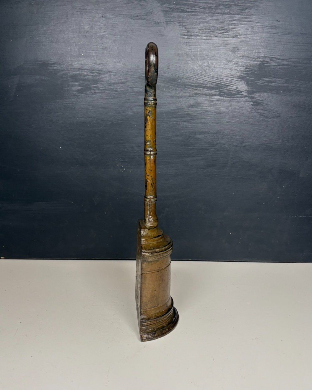 19TH C CAST IRON DOOR PORTER, DOOR STOP View II