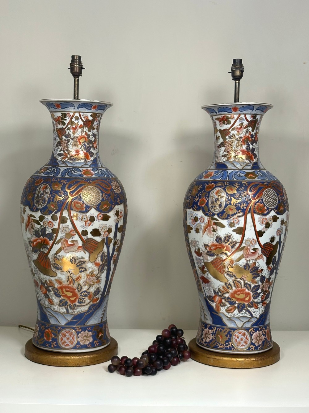 PAIR OF LARGE CERAMIC LAMPS
