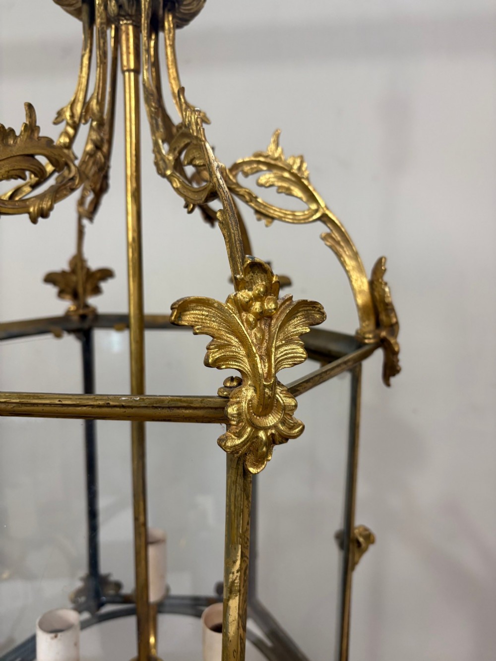 GILT BRASS HEXAGONAL LANTERN View V