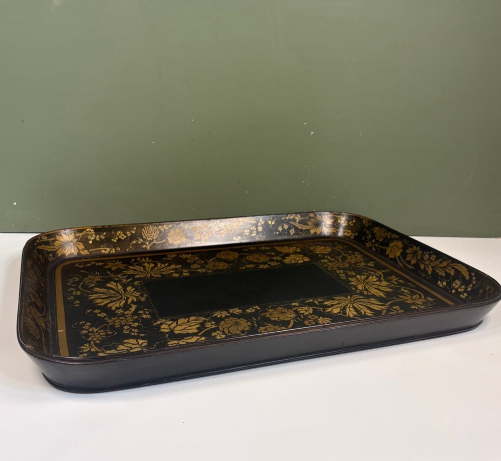 EARLY 19TH C PAPIER MACHE TRAY View VI